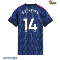 Arsenal Viktor Gyokeres #14 Bortedrakt Dame 2025-26 Kortermet